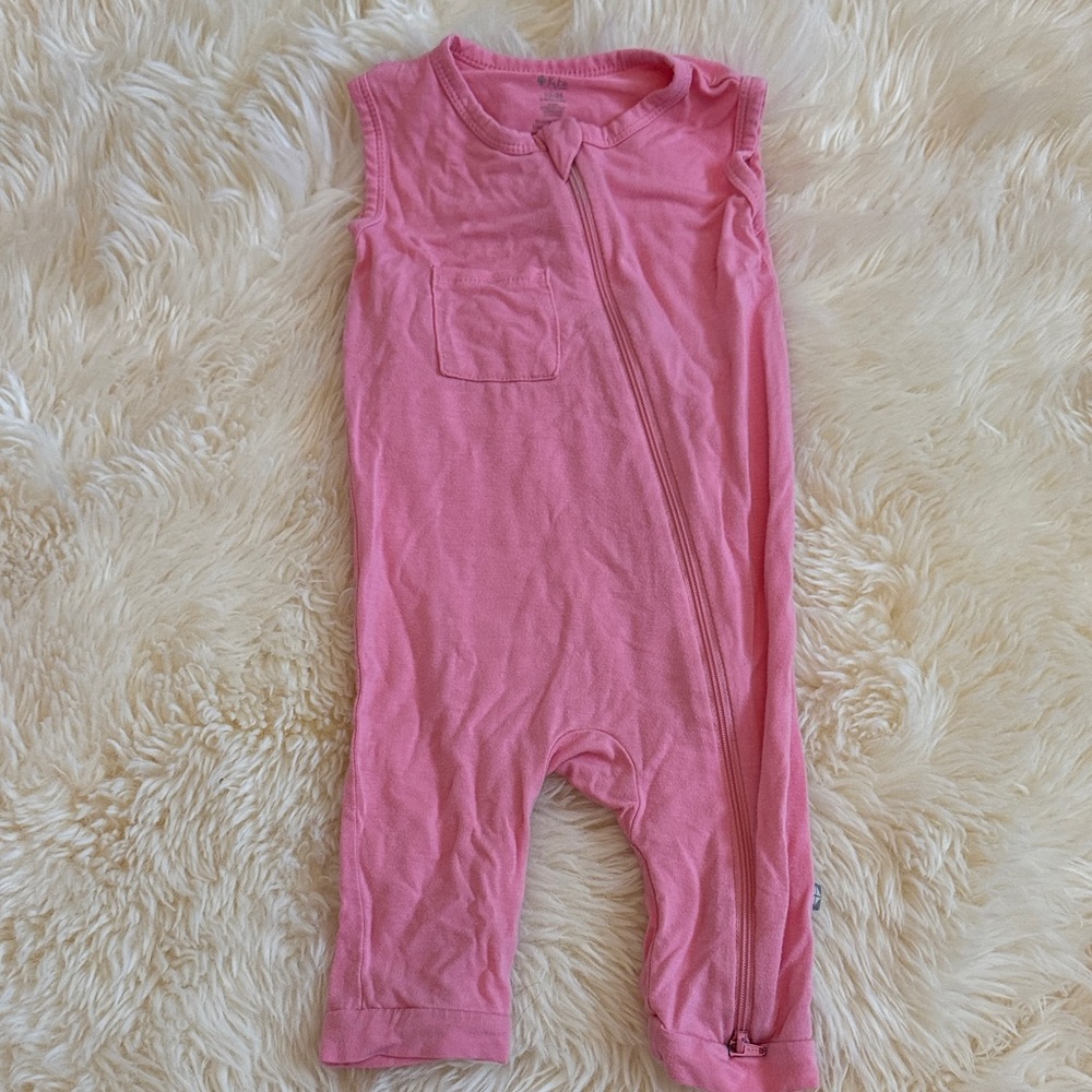 Pink Sleeveless Romper